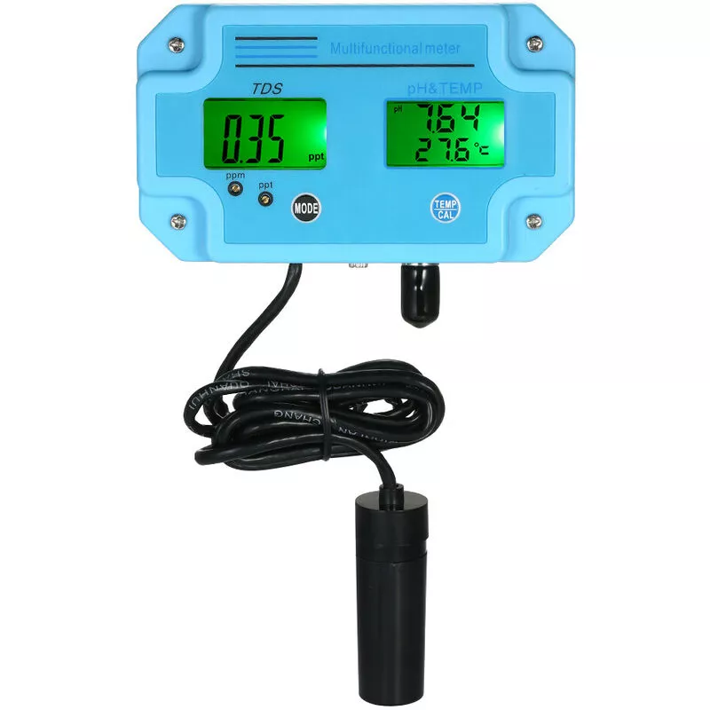 Medidor profesional 3 en 1 de pH / TDS / TEMP Detector de agua Multiparámetro Digital LCD Tri-Meter Monitor de calidad del agua multifunción Probador barato