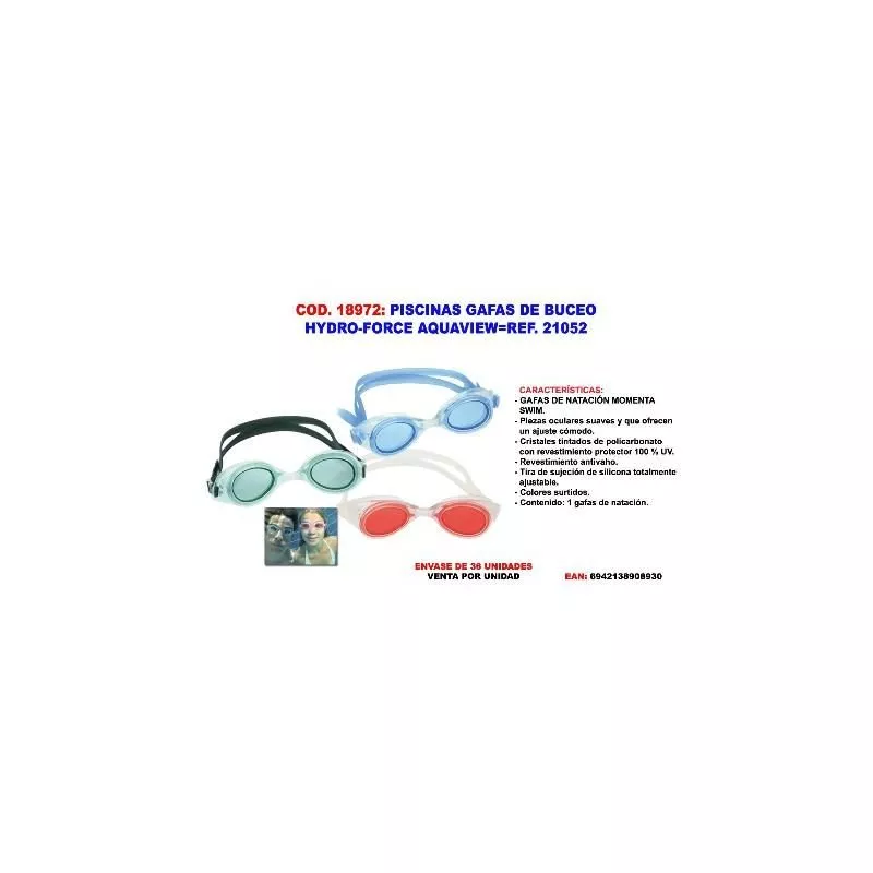Mibricotienda - piscinas gafas de buceo hydro-force aquaview 21052 barato