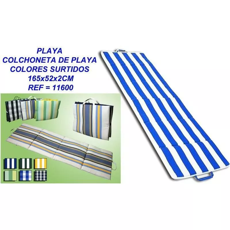 Mibricotienda - playa colchoneta de playa colores surtidos 165x52x2cm 11600 barato