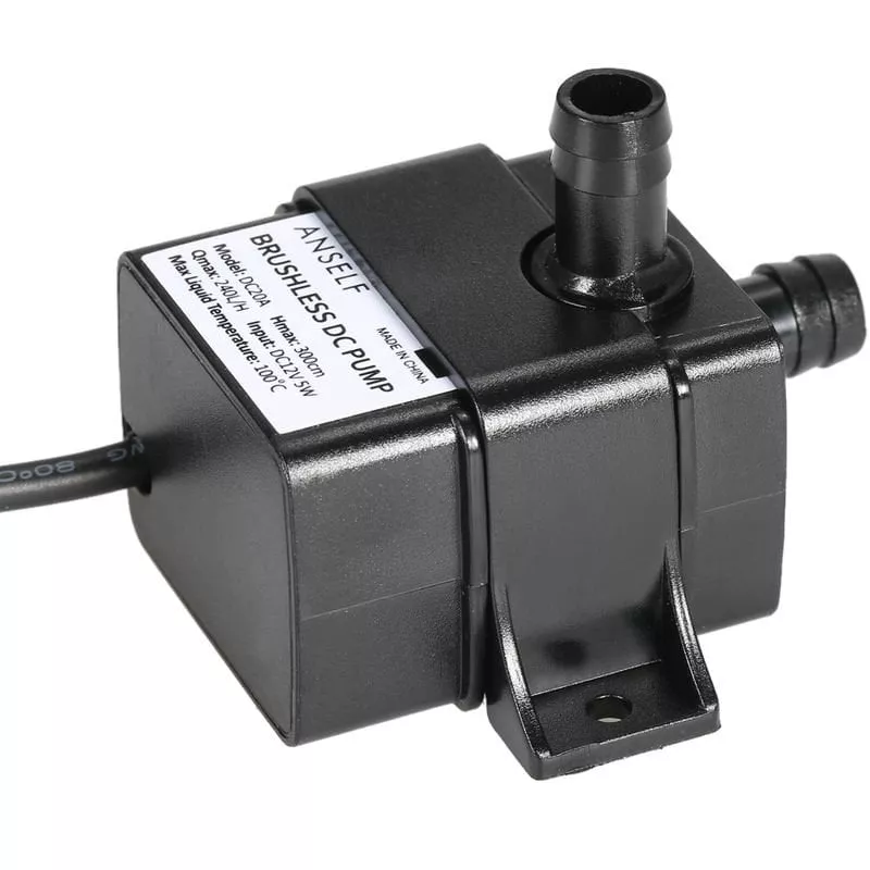 Mini Dc12V Micro Bomba De Aceite De Agua Sin Escobillas, 240L/H 5W Elevacion 3M 0~100 ℃ - Anself En Oferta Mini Dc12V Micro Bomba De Aceite De Agua Sin Escobillas
