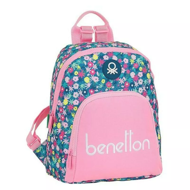 Mochila Casual Blooming Multicolor Rosa - Benetton barato
