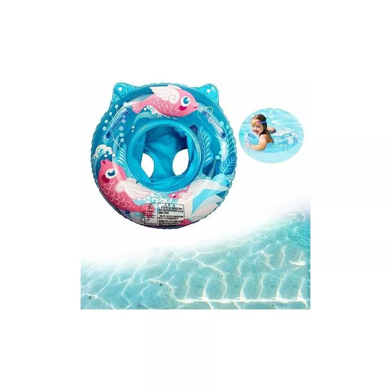 Modou - Anillo de natación para bebé lkaon - Pez auspicioso (azul) - 50 cm (diámetro exterior cuando está inflado) dopa barato