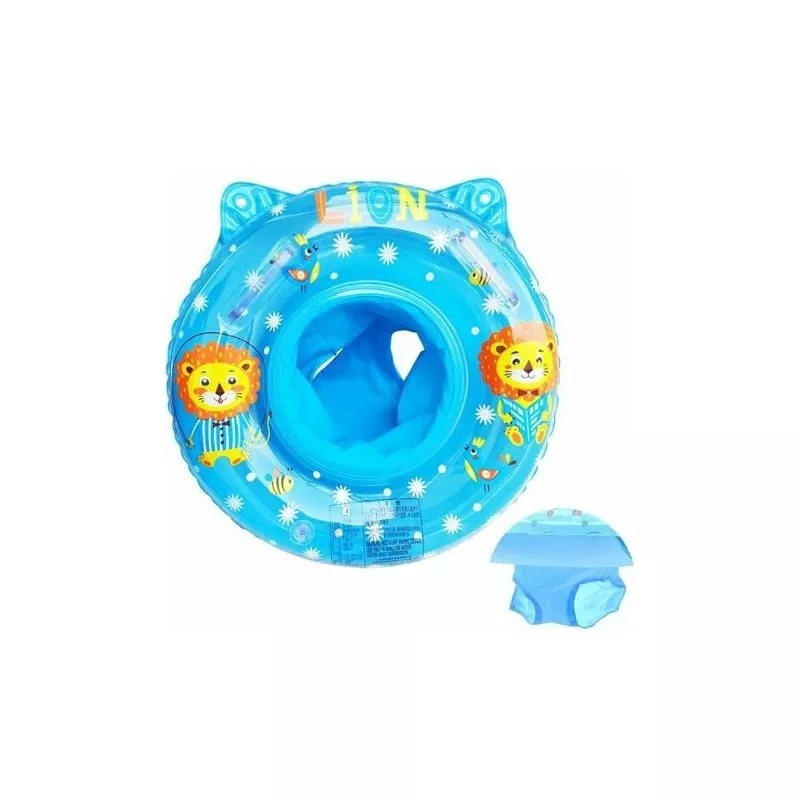 Modou - Anillo de natación para bebés - Flotadores inflables seguros con asas - Lion Blue lylm barato