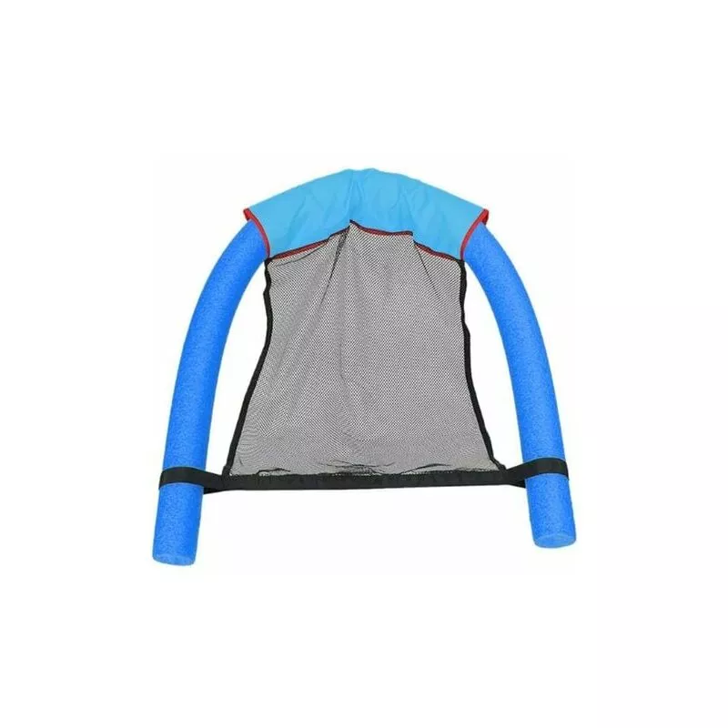 Modou - Asiento de agua de piscina - Colchoneta de red - Para papas fritas de piscina - Con red - Ayuda a la flotabilidad - Sin flotador (Azul) cham barato
