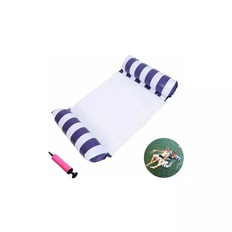 Modou - Hamaca inflable (azul oscuro) 131128 cm antes de inflar cham barato