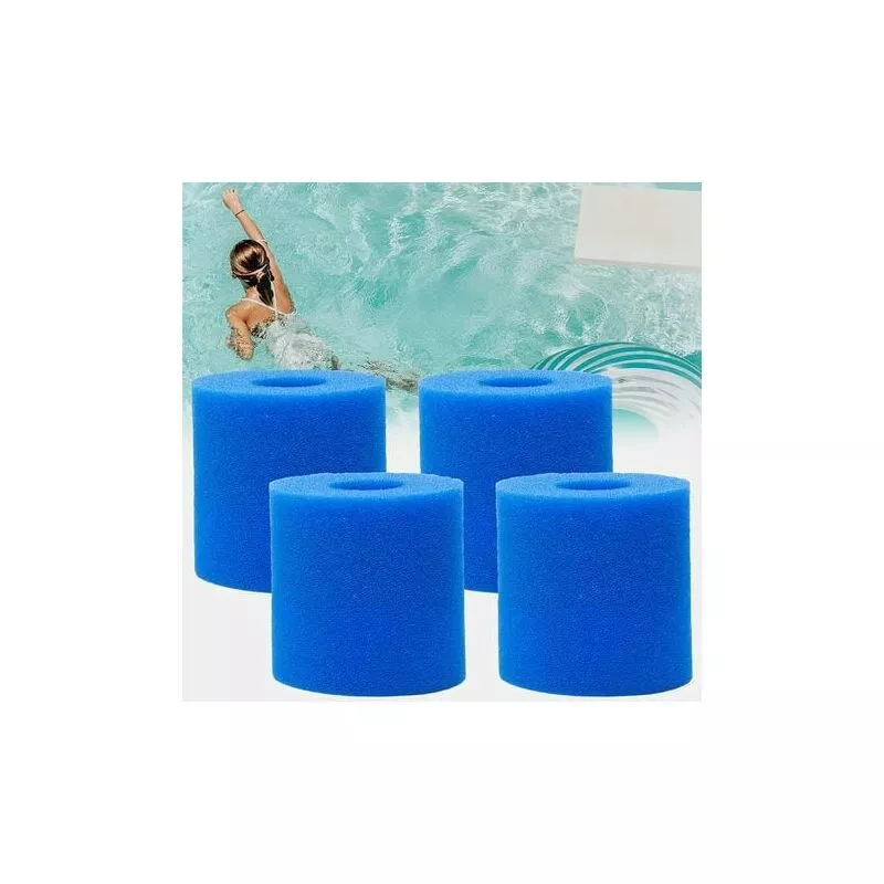 Modou - Paquete de 4 cartuchos de filtro de esponja para Intex tipo h filtro reutilizable lavable esponja filtro de esponja adecuado para piscinas barato
