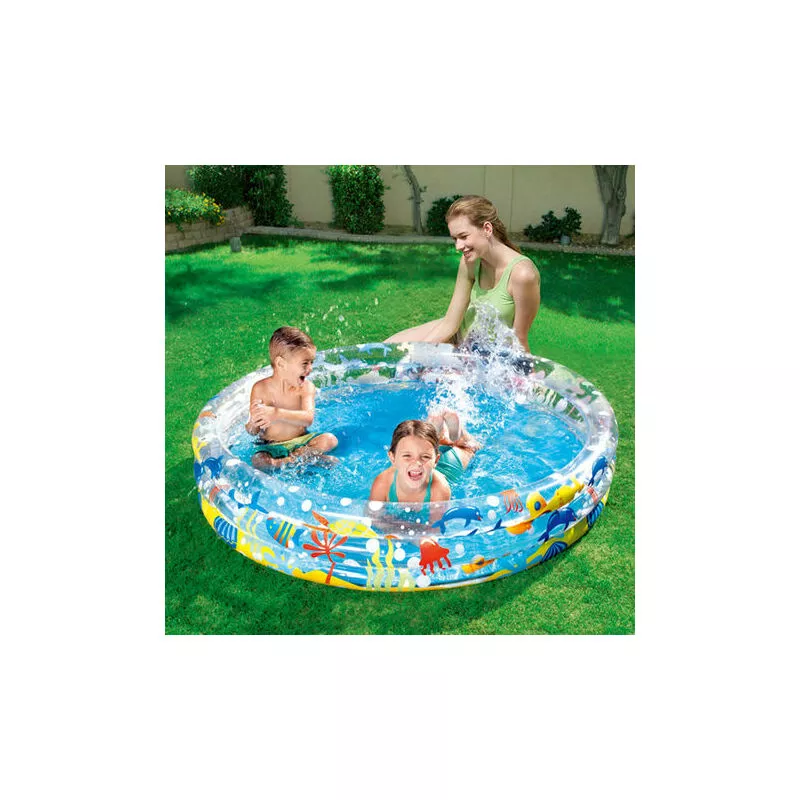 Modou - Piscina inflable redonda para niños lmly Ocean Life Diámetro 122 cm Altura 25 cm barato