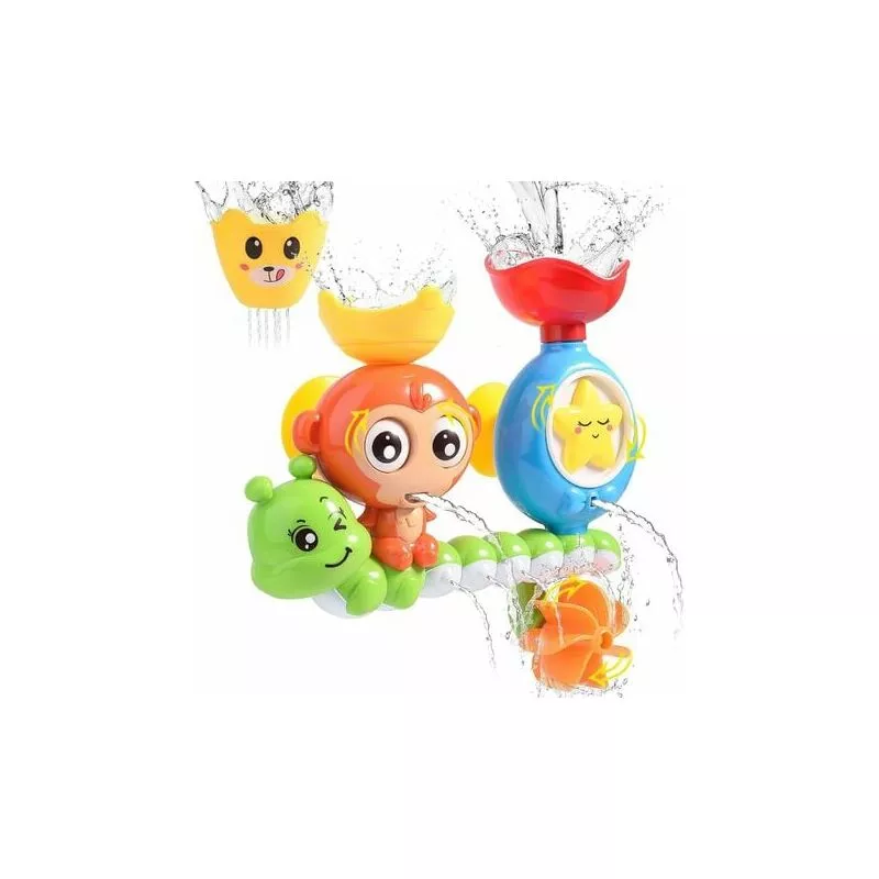 Modou - cham - anvfdj Juguete de baño Bañera Juguete Cascada Estación de agua con fuente de taza apilable - Juguetes de ducha para bebés Regalos para barato
