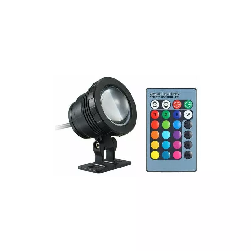 Modou - hmtvx led Scuba Light ac/dc 12V 10W rgb led con control remoto 16 colores cambiantes. Horrible barato