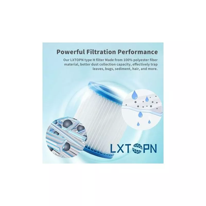 Modou - lmly 4 piezas para cartucho de filtro de piscina Intex tipo h 29007 para bombas de filtro 28601