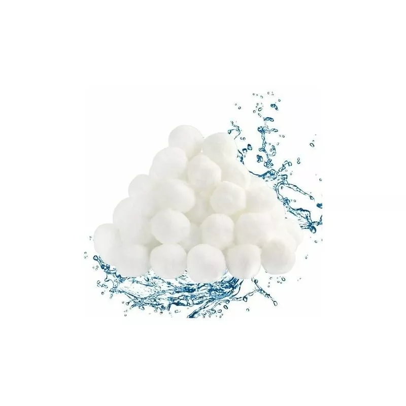 Modou - lmly Bolas de filtro de piscina 200 g Bolas de filtro reutilizables Bolas de filtración (Blanco) barato