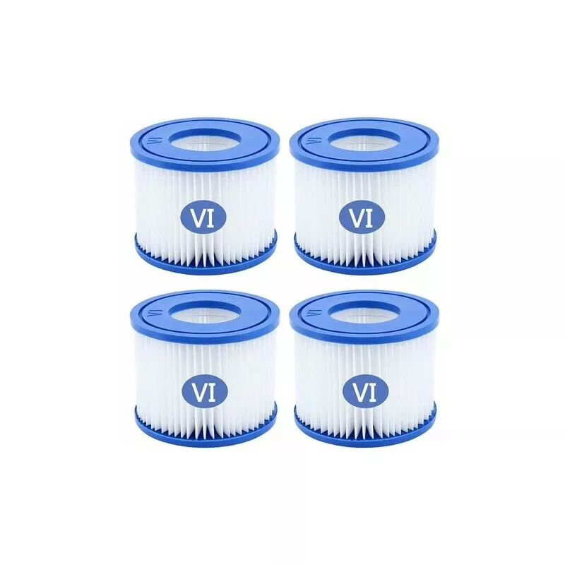 Modou - ooquz 4 piezas Bestway Tipo vi Filtro de spa Tamaño 6 Filtro de piscina para Bestway 58323 Cartucho de filtro dopa barato