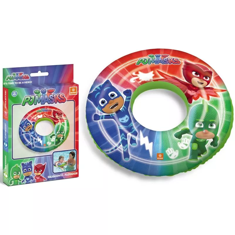 Mondo - RUEDA INCHABLE PJ MASKS MASK FLOTADOR