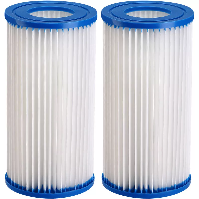 Monzana Cartuchos de filtro de Agua para Piscina Tipo A Tamaño III 205x105mm Set 1-4 hidromasaje piscina SPA Lavable 205x105mm blau 2x (de) barato