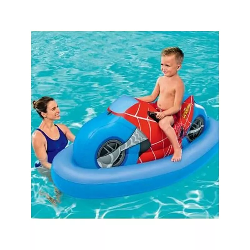 Motorcycle Marvel Spider Ciambella Libbage Safe Beach Inflable Sea Pool News nuevo barato