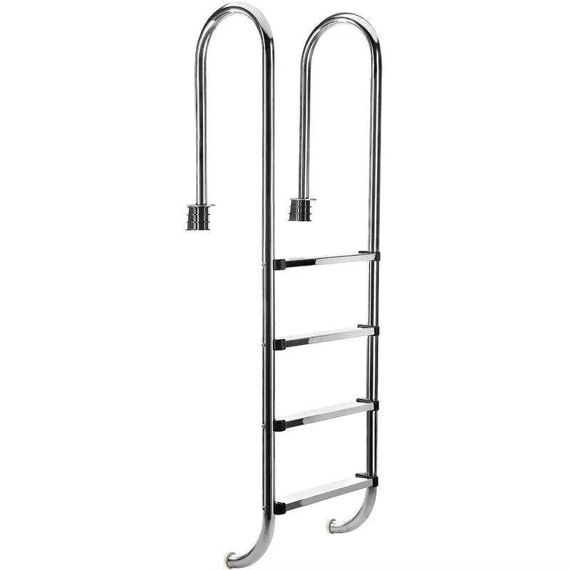 Mucola - Escalera de piscina de acero inoxidable de 4 peldaños Escalones Escalera de piscina integrada Escalera elevada escalera de seguridad V2 barato