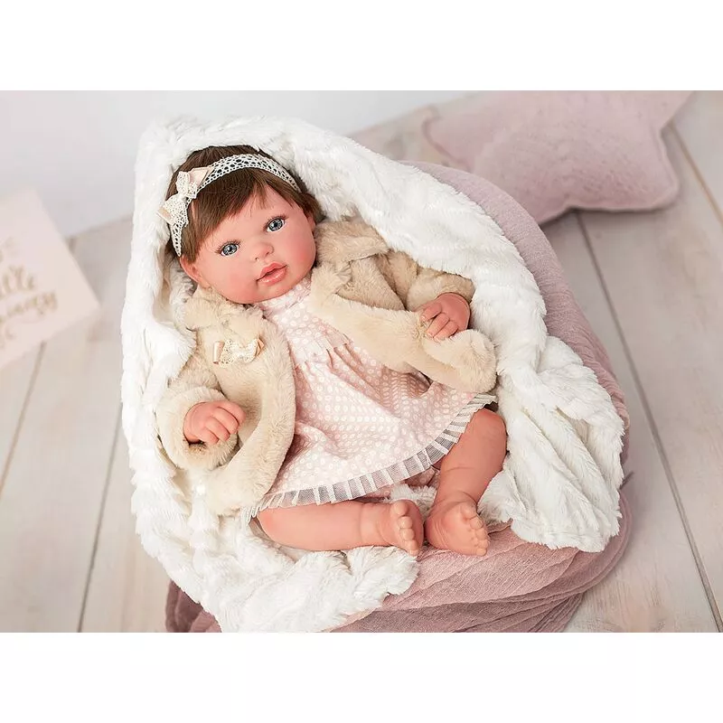 Muñecas Arias - Bebé Reborn Andrea De 45 cm Con Chupete