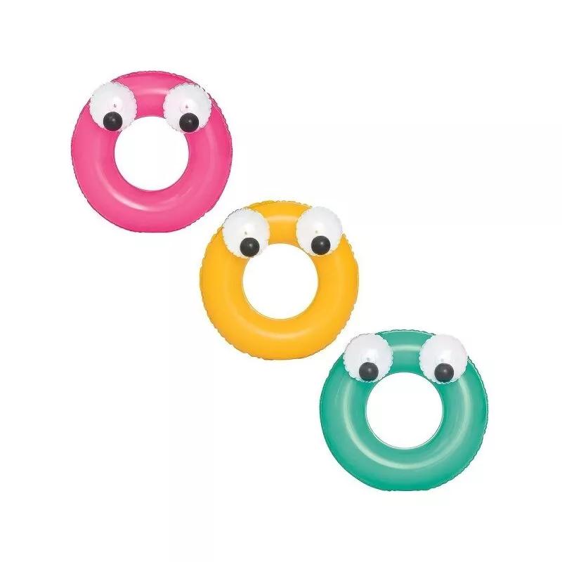 Niños de gateo de gateo inflables 3-6 años ojos móviles 61 cm 3 colores 36114 barato