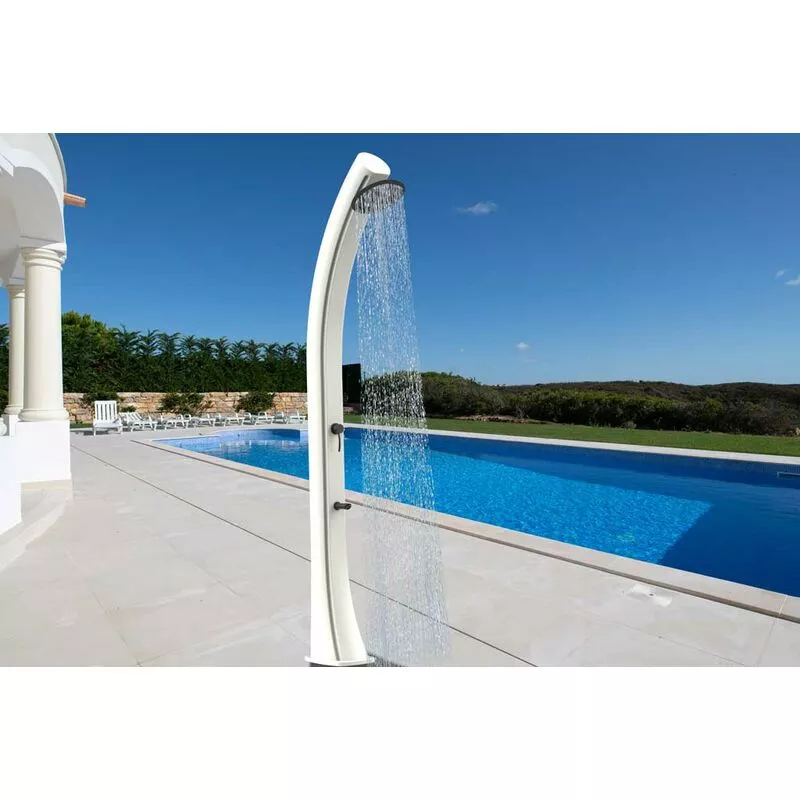 Nueva ducha blanca calefacción solar cm 25x27x226