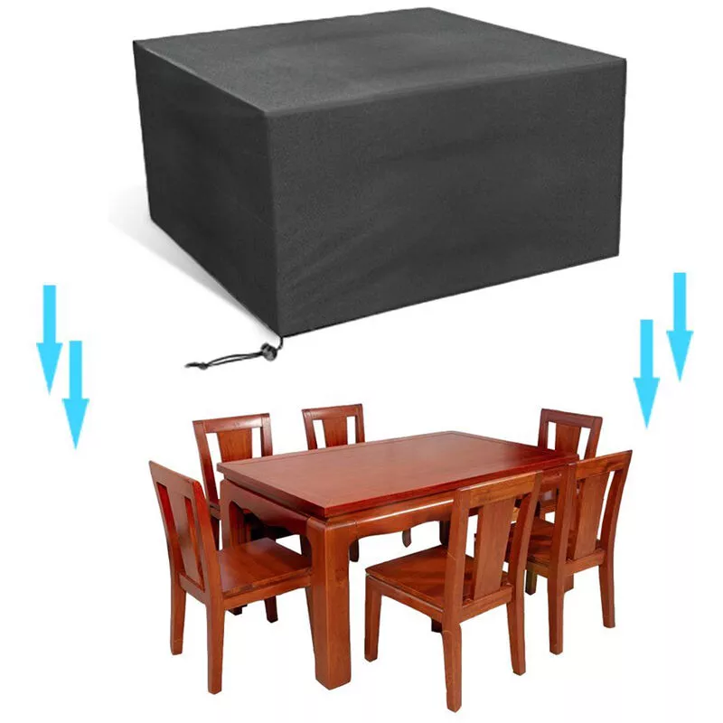 Oobest - Funda de protección -para salón de jardin | a prueba de polvo Impermeable -213*132*74cm （Negro） barato