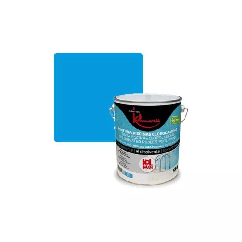 PINTURA DE PISCINAS CLOROCAUCHO PAPCAE 5 kg. AZUL OSCURO - Kolmer barato