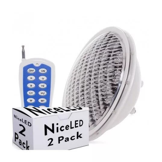 Pack 2 Focos Piscina LED 25W Par 56 Multicolor Mando a Distancia 30.000H [KD-PAR56-25W-RGB-PK2-AP] | RGB (KD-PAR56-25W-RGB-PK2-AP) barato