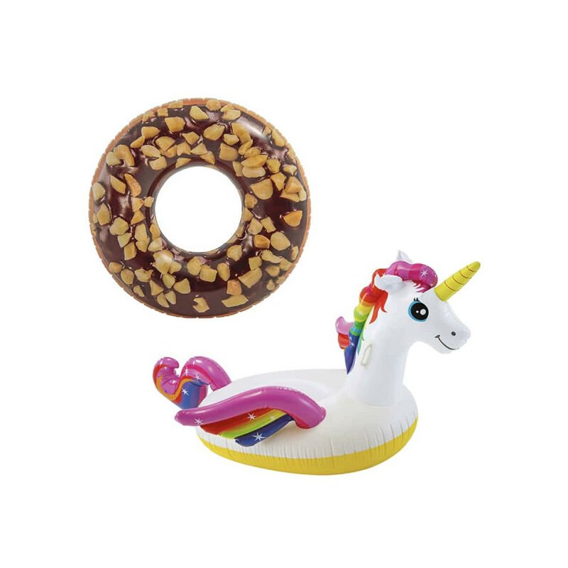 Pack Boya Inflable De Chocolate Donut Boya Inflable De 114 Cm De Diámetro - Boya Inflable Unicornio 201X140X97 Cm En Oferta Pack Boya Inflable De Chocolate Donut Boya Inflable De 114 Cm De Diámetro - Boya Inflable Unicornio 201X140X97 Cm Barato