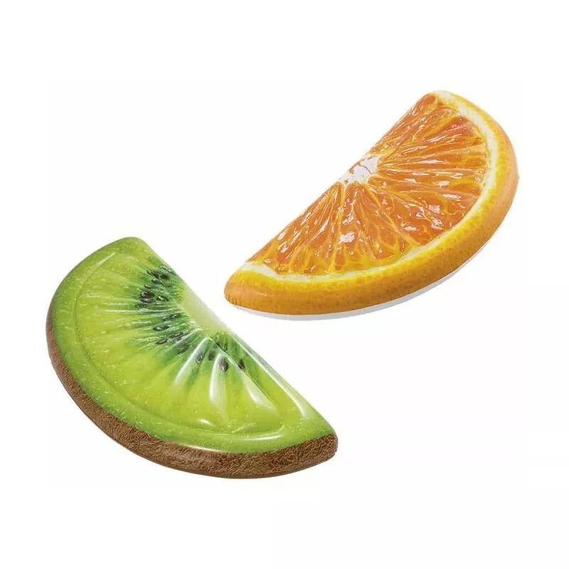 Pack Colchón de playa hinchable rodaja de kiwi 178x85 cm - Colchón de playa hinchable rodaja de naranja 178x85 cm barato
