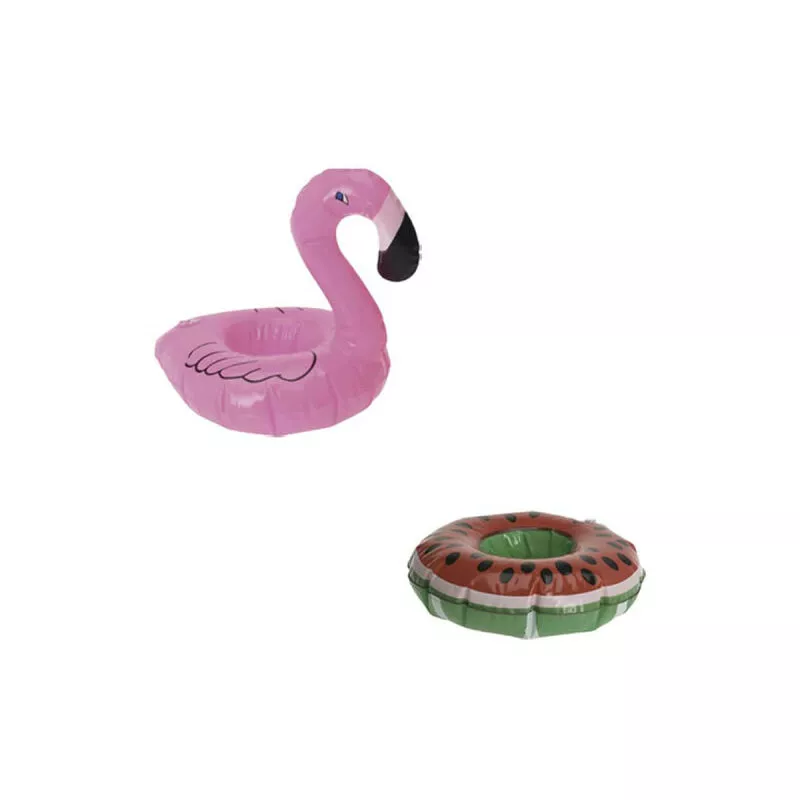 Pack Portavaso flotante - Modelo flamenco rosa - Portavaso flotante - Modelo sandía barato