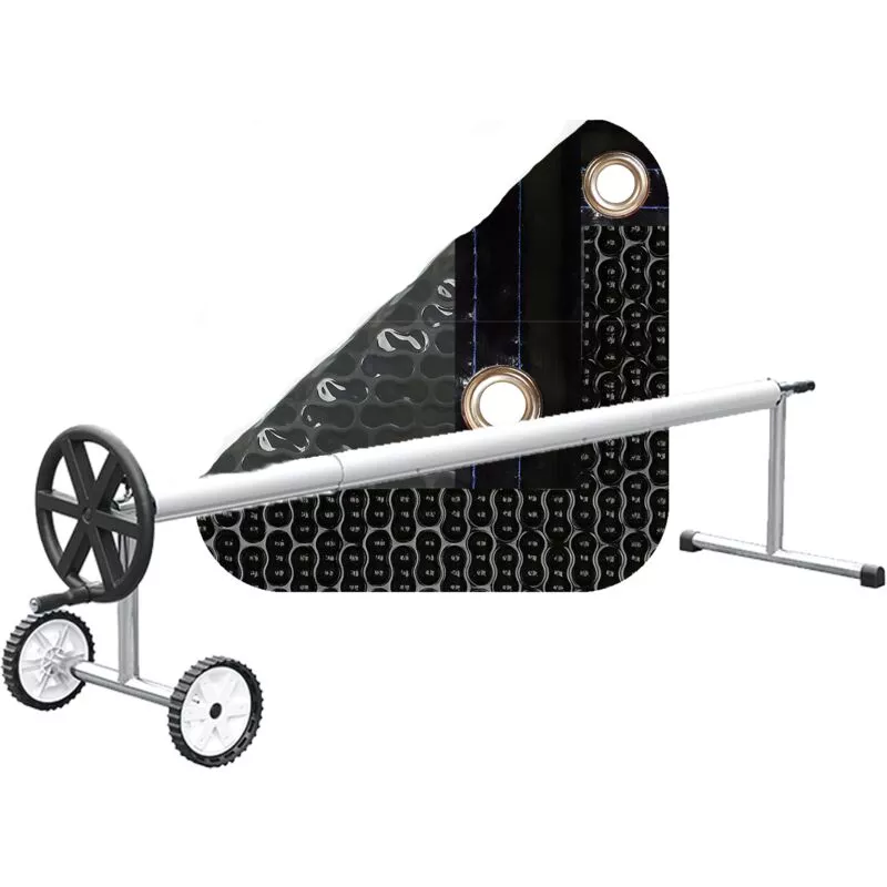 Pack cobertor térmico de 500 micras sol+guard (5x3m) + enrollador barato