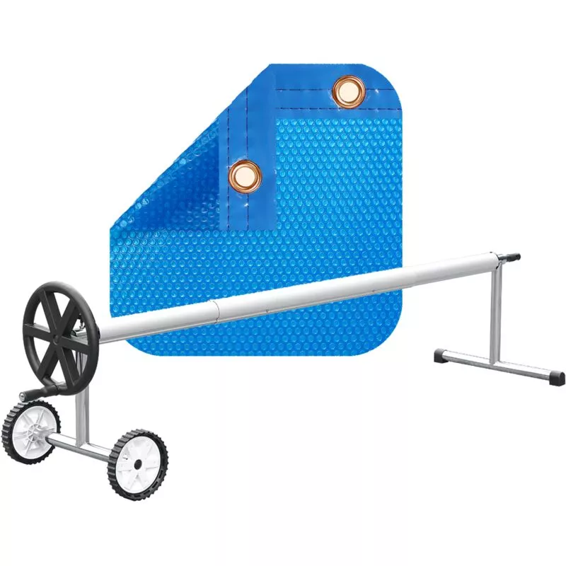 Pack cobertor térmico de 600 micras eco (7x6.5m) + enrollador barato