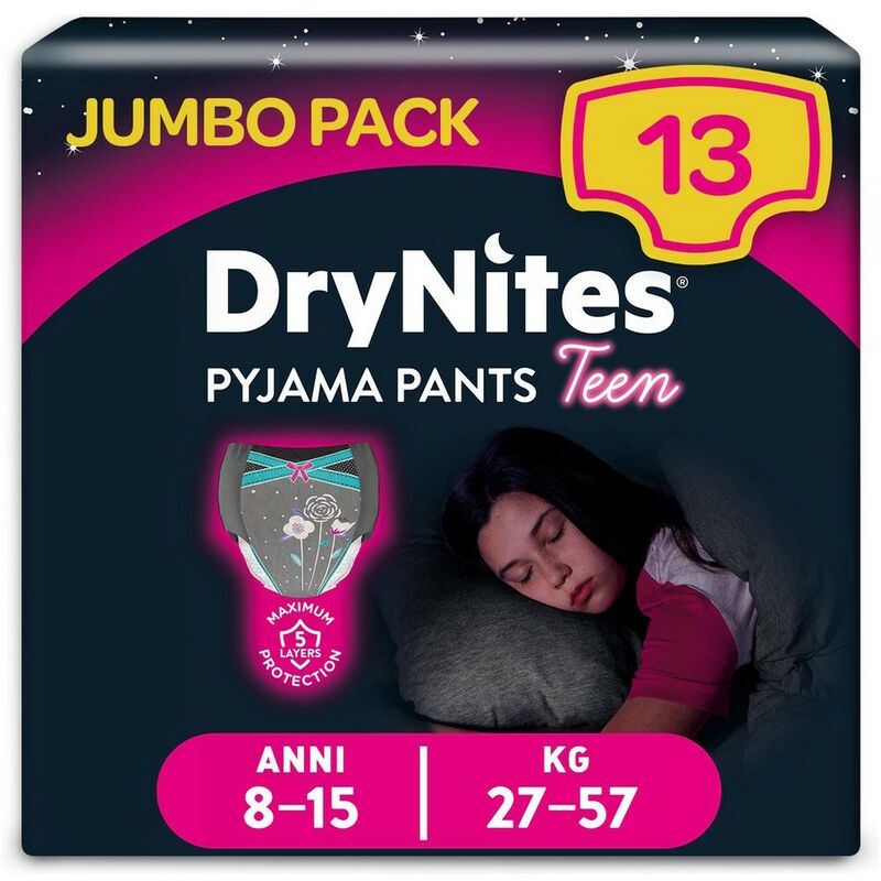 Pack De Braguitas Para Niña Pyjama Pants Teen (13 Uds) 5029053560182 S4604296 - Drynites Barato