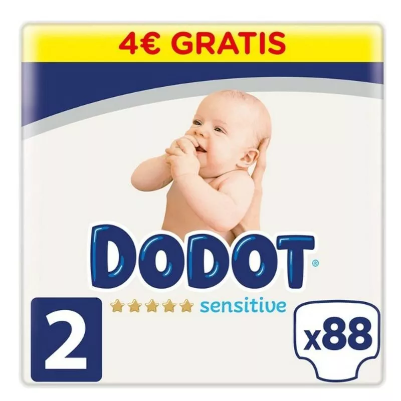 Pañales Desechables Sensitive Talla 2 (88 uds) 4015400846895 S0585317 - Dodot barato