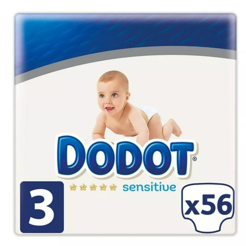 Pañales Desechables Sensitive Talla 3 (56 uds) 8001841144849 S0585318 - Dodot barato