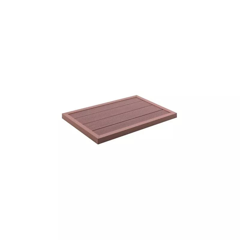 Panel de suelo para ducha solar WPC marron 101x63x5