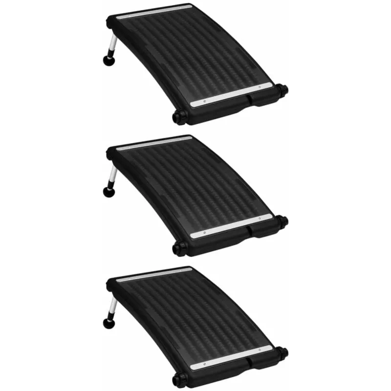 Paneles calefactores solares curvados piscina 3 uds 72