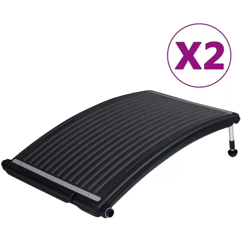Paneles calefactores solares de piscina curvada 2 uds 110x65cm barato