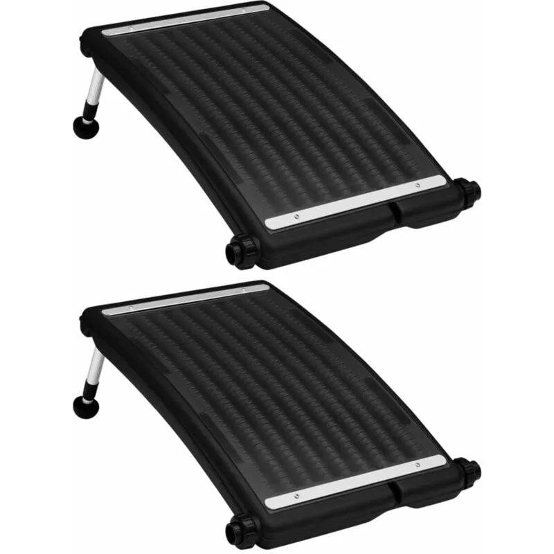 Paneles calefactores solares de piscina curvos 2 uds 72