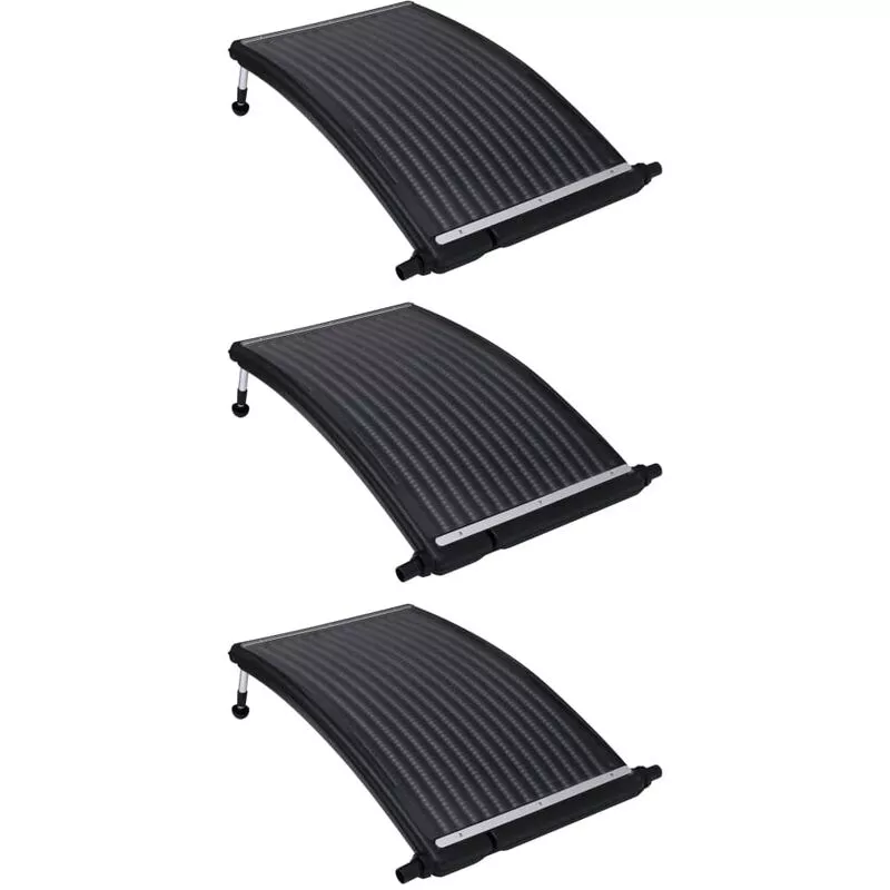 Paneles calefactores solares de piscina curvos 3 uds 110x65cm vidaXL - N/A barato