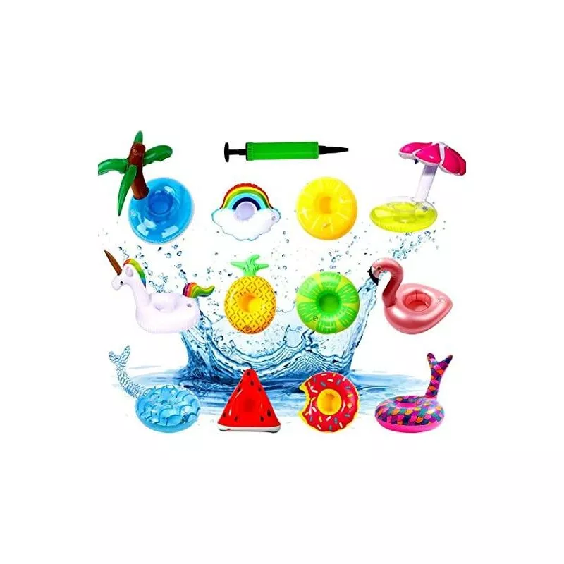 Paquete de 12 soportes inflables para bebidas
