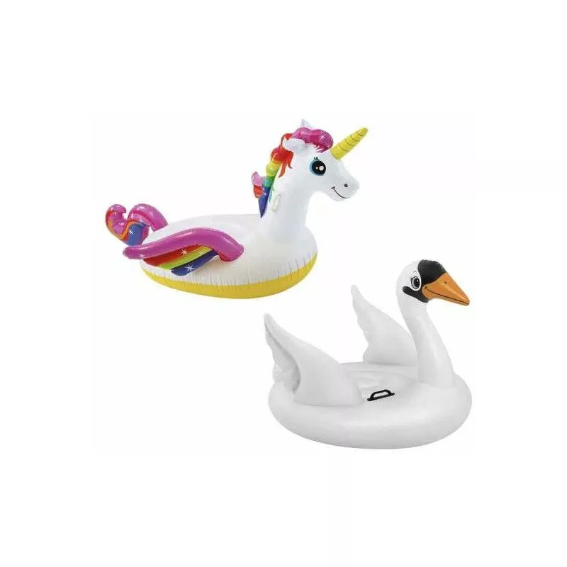 Paquete inflable de unicornio - 201x140x97 cm - Paquete inflable de cisne - 130x102x99 cm barato
