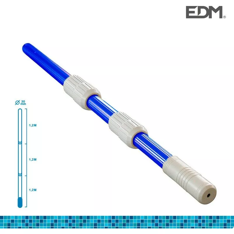 Pertiga telescopica ø41mm mango 3 partes de 1