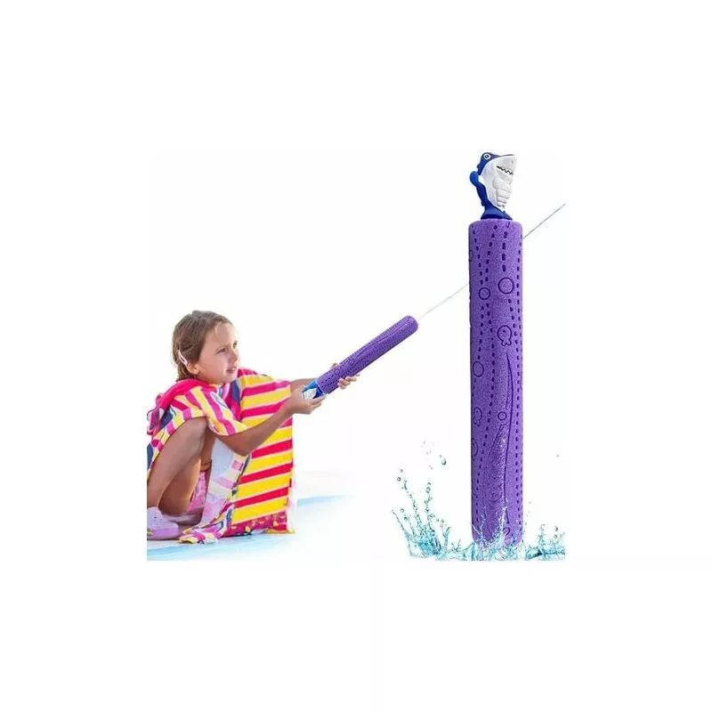 Pieza de lindo y creativo chorro de agua con mango largo - Cañón de agua para favores de fiesta en la playa de la piscina de verano (Cañón de agua de barato