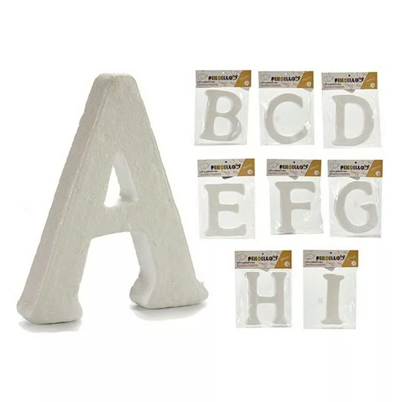 Pincello - Letras ABCDEFGHI Blanco (9 pcs) 8430852456212 S3607057 barato