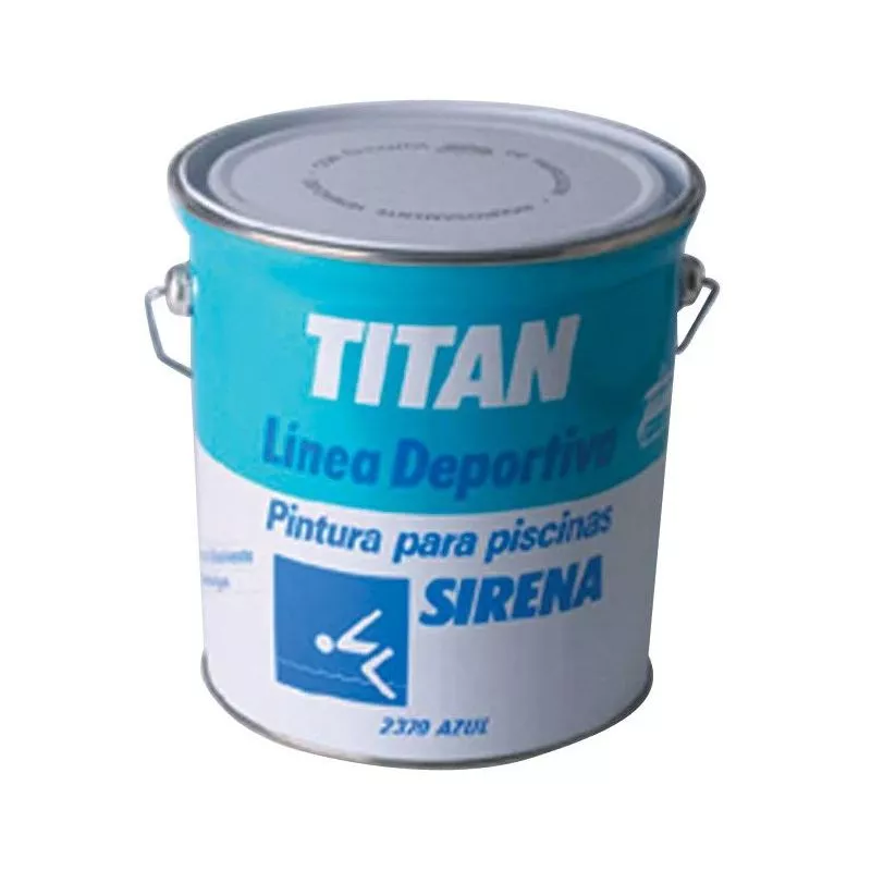 Pintura Piscina 4 Lt Azul Acrilica Disolvente Mate - Titan barato