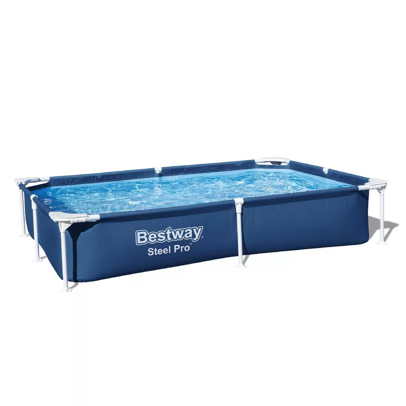 Piscina Desmontable Rectangular Bestway Steel Pro 221x150x43 cm Capacidad para 1.200 Litros Color Azul barato