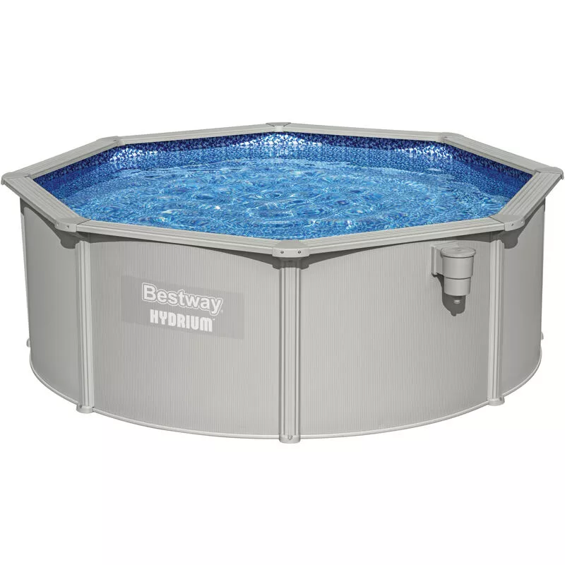 Piscina Desmontable Redonda Bestway Hydrium 360x120cm Depuradora de Arena de 3028 l/h Tapiz de Suelo