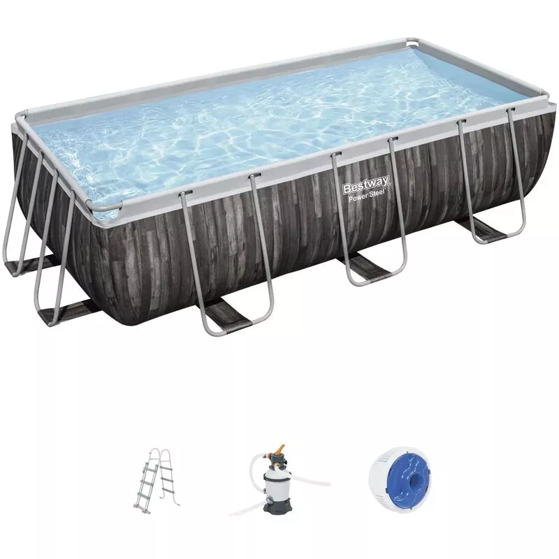Piscina Desmontable Tubular Bestway Power Steel Rectangular 4
