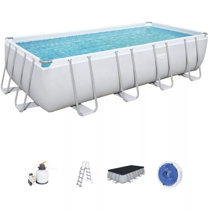 Piscina Desmontable Tubular Bestway Power Steel Rectangular 5