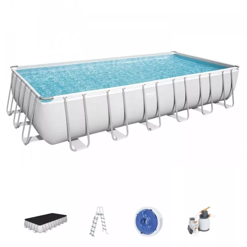 Piscina Desmontable Tubular Bestway Power Steel Rectangular 7